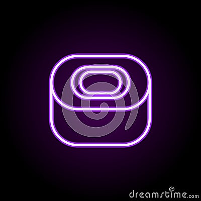 hard soap neon icon. Elements of web set. Simple icon for websites, web design, mobile app, info graphics Stock Photo