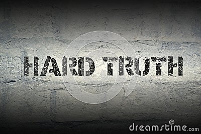 Hard truth gr Stock Photo