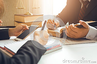 The hard work of an asian lawyer Stock Photo