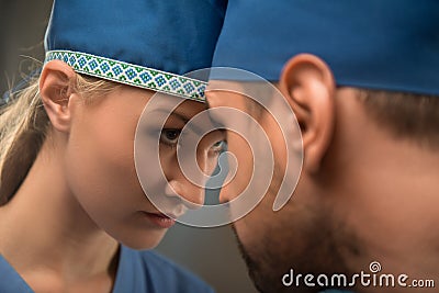 Hard work of doctors Stock Photo