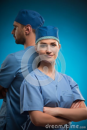 Hard work of doctors Stock Photo