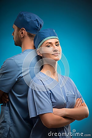 Hard work of doctors Stock Photo