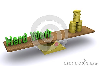 Hard Work - Wealth Stock Photo