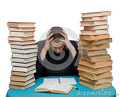 Hard working man Stock Photo