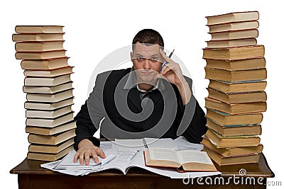 Hard working man Stock Photo