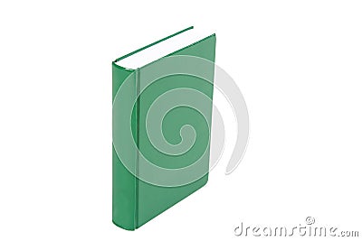 Hardcover green book Stock Photo