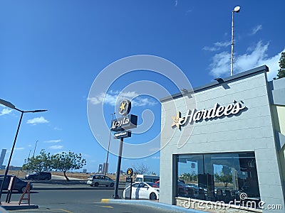 Hardees Jeddah Editorial Stock Photo