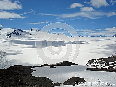 Harding Icefield Kenai Alaska Stock Photo
