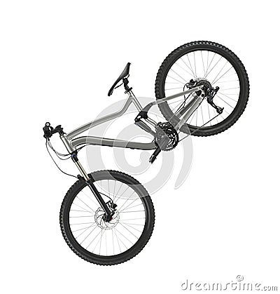 Hardtail mountain bike isolated on white Stock Photo
