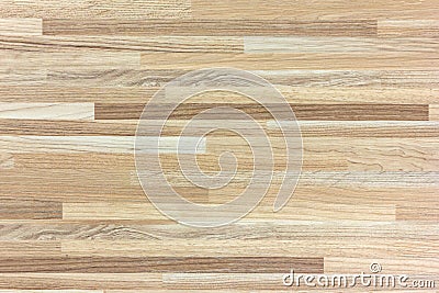 Hardwood maple basketball court floor viewed from above. Stock Photo