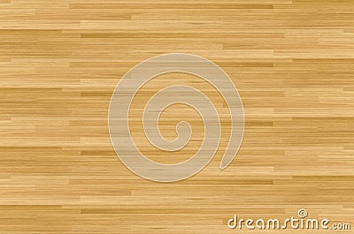 Hardwood maple basketball court floor viewed from above Stock Photo