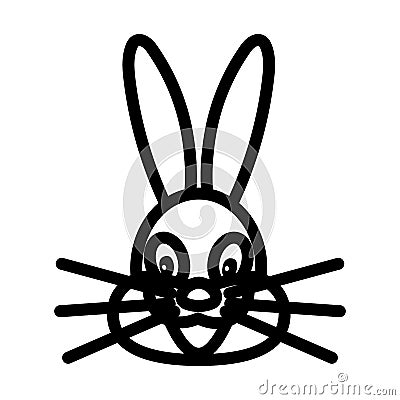 Hare Puppet Doll Icon Vector Illustration