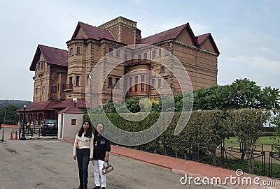 Hari Niwas Palace, a famous tourist spot in Jammu, India Editorial Stock Photo