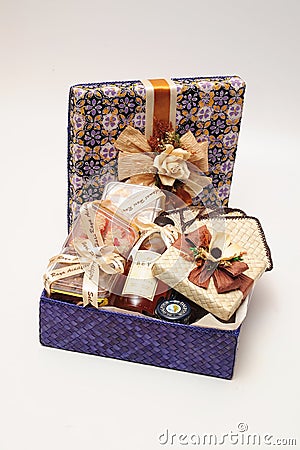 Hari Raya Hamper Stock Photo