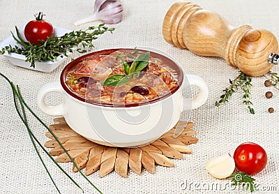 Harira soup Stock Photo