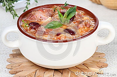 Harira soup Stock Photo