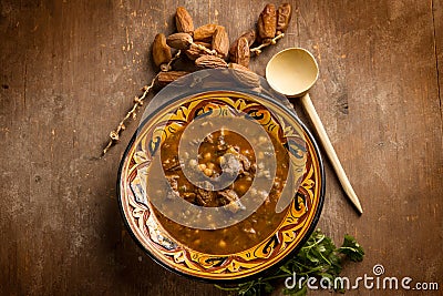 harira soup moroccan recipe Stock Photo