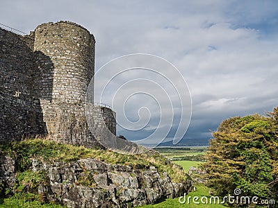 Harlech castle Stock Photo