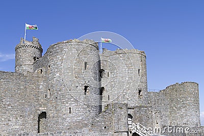 Harlech Castle Stock Photo