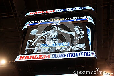 Harlem Globetrotter Memorial for Meadowlark Lemon in Milwaukee, WI Editorial Stock Photo