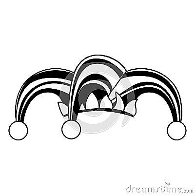 Harlequin character icon image Vector Illustration
