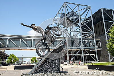 Harley Davidson Museum, Milwaukee, Wisconsin, Travel Editorial Stock Photo