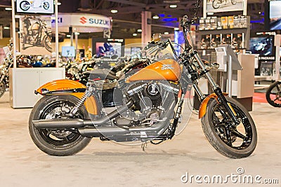 Harley-Davidson Street Bob 2015 Editorial Stock Photo