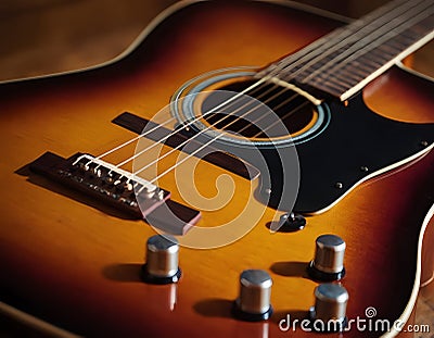 Harmonic Haven, Strings of Euphony, generative ai Stock Photo