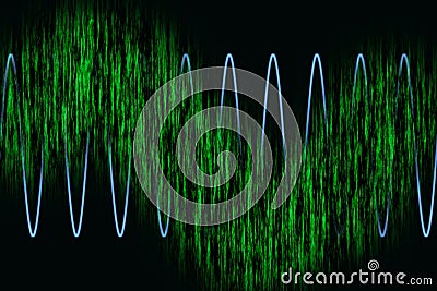 Harmonic waves diagram Stock Photo