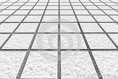 Harmonic white stone floor tiles Stock Photo