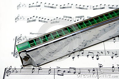 Harmonica Stock Photo