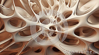 Harmonious Fusion: Exploring the Wonders of Parametric Bionic Design Stock Photo