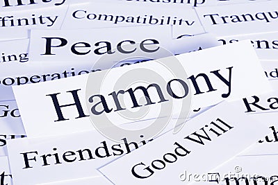 Harmony Concept Stock Photo