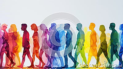 Harmony in Diversity: A Visual Narrative of Integration Stock Photo