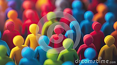 Harmony in Diversity: A Visual Narrative of Integration Stock Photo