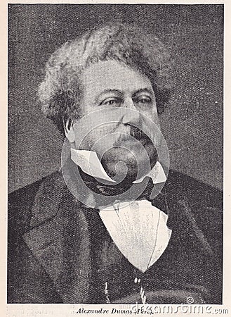 Alexandre Dumas Pere 1802 - 1870 Editorial Stock Photo