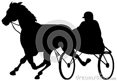 Harness racing Stock Photo