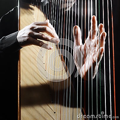 Harp Music Instruments Stock Photo