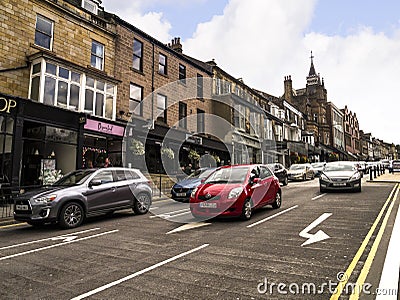 Historically in the West Riding of Yorkshire,Harrogate is a tourist destination and its visitor attractions include its spa waters Editorial Stock Photo