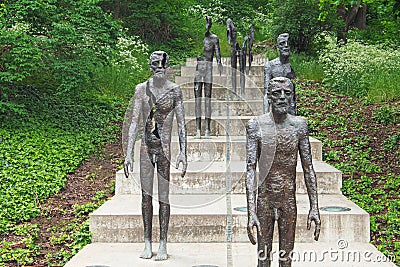 The Memorial to the Victims of Communism in Prague, Czech Republic Editorial Stock Photo