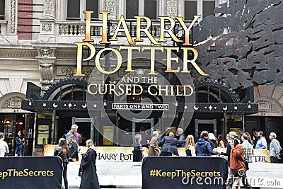 Harry Potter and The Cursed Child on Broadway in New York Editorial Stock Photo