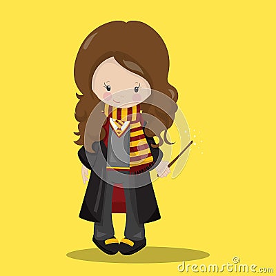 Harry potter hermione 02 Vector Illustration