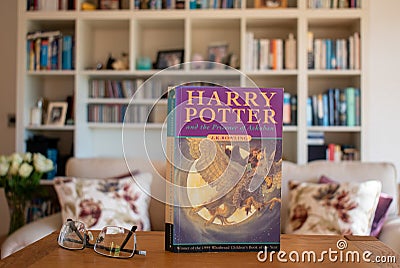 Harry Potter and the prisoner of Azkaban, by J K Rowling. Editorial Stock Photo