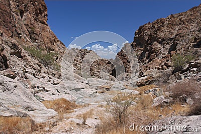 Harsh terrain in Nevada Stock Photo
