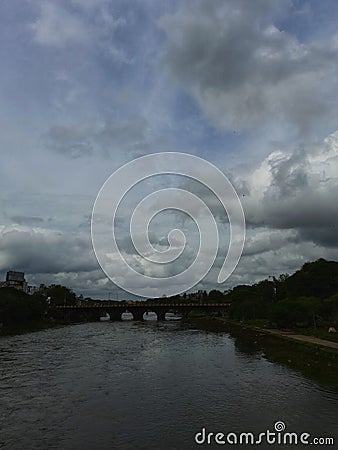 Poona Hospital Bridge pune Maharashtra india Stock Photo