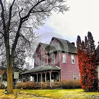 Hartford City Indiana rural scenic Stock Photo