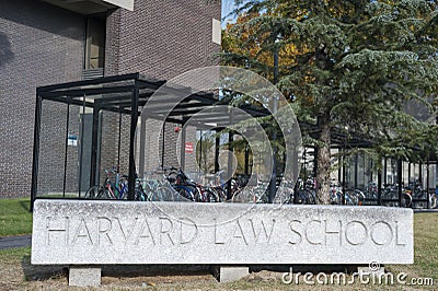 Harvard Law School University Historic Building in Cambridge, Ma Editorial Stock Photo