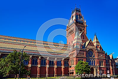 Harvard University historic building in Cambridge Stock Photo