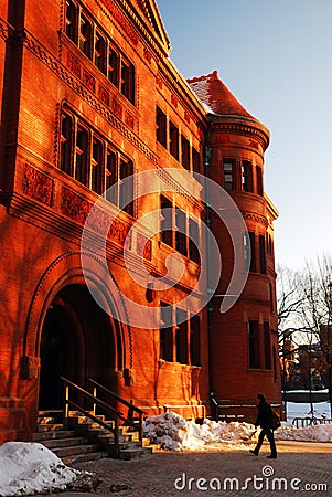 Harvard University in Winter Editorial Stock Photo