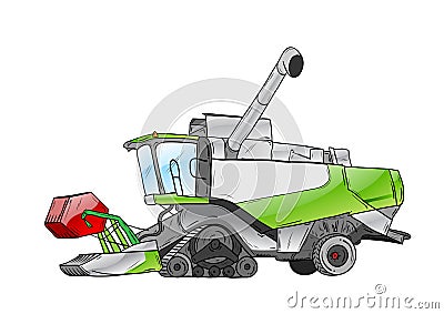 Harvester Vector Illustration